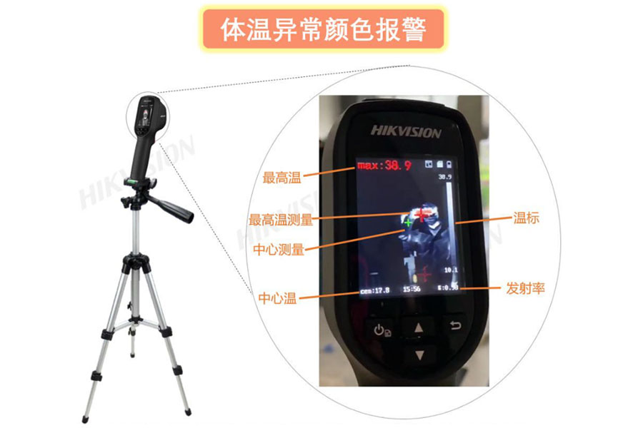 海康威視手持測溫?zé)嵯駜x